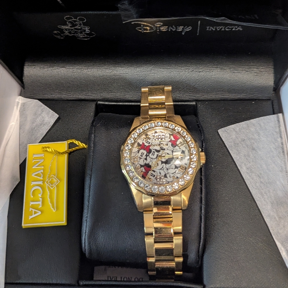 Invicta Gold Women's Watch with Disney Design